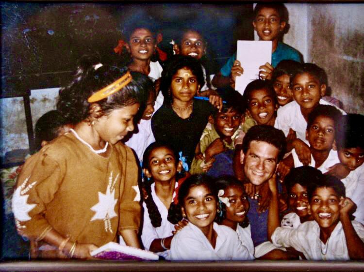 Tom Popper at school in Madurai, India